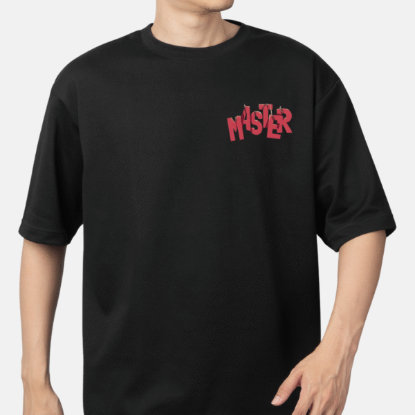 MASTER Black Oversized T-Shirt - Image 3