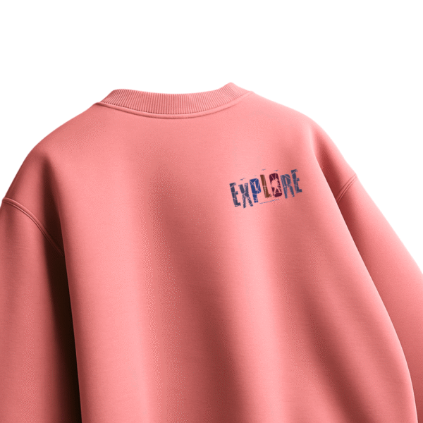EXPLORE Dusty Pink OverSized T-Shirt - Image 4
