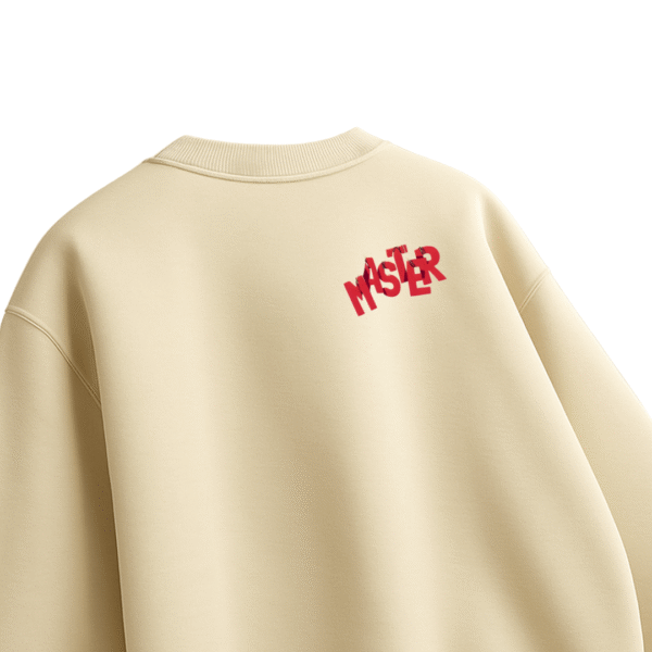 MASTER Creame Oversized T-Shirt - Image 3